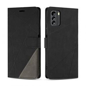 SONWO Coque pour Nokia G60 5G, Protection Housse Etui en Cuir PU Portefeuille Livre pour Nokia G60 5G, Emplacements Cartes, Fonction Support, Noir (SONWO EU STORE, neuf)