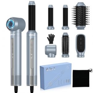 Air Styler Brosse Soufflante 6 in 1, UKLISS 1400w Seche Cheveux Ionique, Boucleur d'air Boucleur a Cheveux, Hair Styler Multifonctionnelle, Brosse Chauffante,Pour Cheveux Boucl&eacute;s, S&eacute;cher les Cheveux (GUOHUI LTD, neuf)