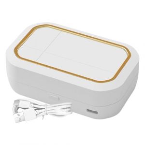 lyanny Nettoyeur de lentilles de, machine de nettoyage à ultrasons pour lentilles de, entretien propre avec chargeur, pour lentilles dures, RGP, souples (SUSUWang1300, neuf)