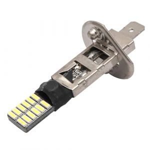 Riloer 1x ampoules antibrouillard LED H1 6500K blanc LED feux antibrouillard feux de jour DRL lumi&egrave;re de remplacement pour moto scooter remorque (LanCo2020, neuf)