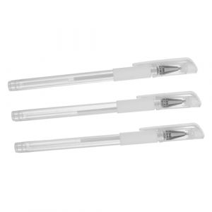 TOYZFRIENDY Lot De 3 Stylos &agrave; Tatouage Contour Microblading, Blanc, Pointe Fine Et R&eacute;sistants &agrave; L'eau, Pour Maquillage Permanent Sourcils, Usage Professionnel Et Voyage (Muliuin, neuf)