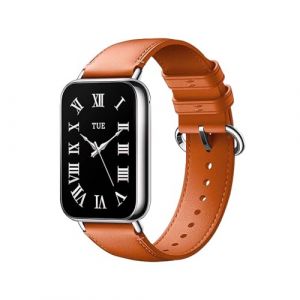 GIOPUEY 22mm Bracelet Compatible avec Xiaomi Redmi Watch 5 Lite/5 Active, cuir v&eacute;ritable Sangle Montre Bracelet [R&eacute;sistant &agrave; l'usure] [Respirant] - Orange (GIOPUEY, neuf)