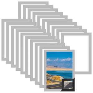 LDHHYH Lot de 20 cadres magn&eacute;tiques A4, 24 x 32 cm, cadre magn&eacute;tique A4, cadre d'information autocollant, avec fermeture magn&eacute;tique, argent&eacute;, cadre photo magn&eacute;tique pour cuisine, chambre &agrave; coucher (ZHENG YANHUA, neuf)