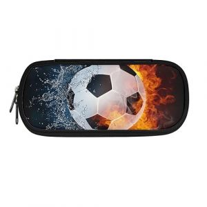 Belidome Trousse &agrave; crayons pour fournitures scolaires pour enfants, Eau de feu de football, Taille unique, Ensemble cartable (lanruiyan1649, neuf)