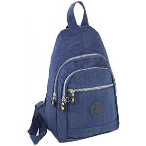 CF CATTERFELD - Sac à dos de ville pour femme en nylon - très léger, sportif, de vélo de loisir, Bleu marine (Jennifer Jones GmbH, neuf)