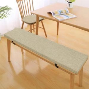Bettschlange Coussins pour Bancs De Jardin, Coussin Salon De Jardin Exterieur, Antidérapant Coussin De Siège, Assise Coussin pour Banc De Mobilier Terrasse Canapé Extérieur,Beige, 90x40x5cm (Bettschlange, neuf)
