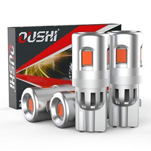 OUSHI T10 W5W 194 LED Ampoule de Voiture, 168 158 2825 Rouge Brillant 2835 SMD 12V D'Ampoule LED Remplacement pour Le Voyant de Clignotant de D&ocirc;me Int&eacute;rieur de Voiture, Paquet de 4 (Qlight, neuf)