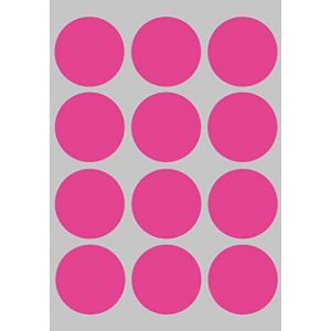 Rose Gommettes &Eacute;tiquettes Autocollantes 3,8cm Paquet de 180, Feuilles D&rsquo;autocollants Rondes (38mm) Par Royal Green (RoyalGreenMarketEU, neuf)