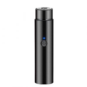 Rasoir rotatif &eacute;lectrique indolore pour homme - Lavable et rechargeable par USB - &Eacute;pilateur &agrave; charge USB - Rasoir &eacute;lectrique portable - Rasoir &eacute;lectrique de voyage &eacute;tanche (GUanze, neuf)