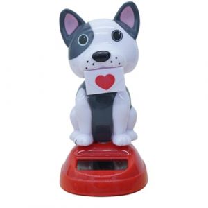 Chien Animal Dansant Solaire, Figurine Solaire Voiture Qui Bouge, Jouet Danse Solaire Voiture, Chien Danseur Solaire Voiture pour Décoration Tableau Bord Voiture Maison, Cadeau pour Conducteur (Pomurom, neuf)