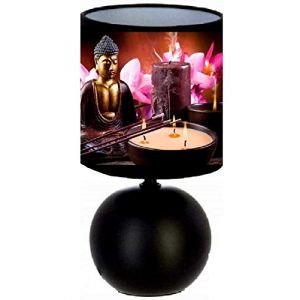 Lampe de chevet Bouddha Zen création artisanal (LOUPROTOYS ®, neuf)