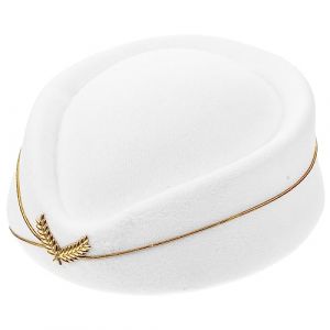 GALPADA Chapeau D'hôtesse Élégant Pour Femme Accessoire De Costume D'hôtesse De L'air Chapeau D'hôtesse De L'air Taille M (Martin Peng, neuf)