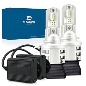 D-Lumina H15 Ampoule de Phare LED 100% Canbus Gratuit sans Erreur 50W + 10 W (lumi&egrave;re du Jour) D&eacute;codeur LED suppl&eacute;mentaire 10W Lampe de Voiture Automatique Ampoule de Conversion 6500K &ndash; Lot de 2 (FERREDINO, neuf)