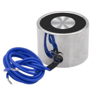 Électroaimant DC 12V 100N 22LB / 10kg Sucker Solénoïde Aimant Le cylindre de levage contient des ronds 30 x 22mm (Uxney -FR, neuf)