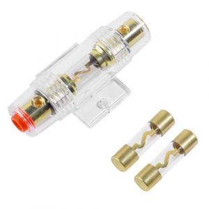 Flaconi Fusible Voiture,Automobile L'audio Puissance Sécurité Protéger,30 Amp Porte Fusible,Porte-fusible AGU,AGU Fusible,Convient pour Compresseurs D'amplificateur D'alarme Audio de Voiture (30A) (shenhua auto, neuf)