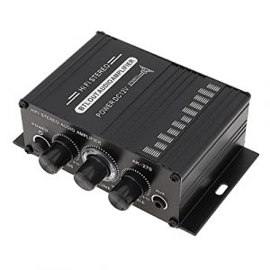 ePathChina Amplificateur Audio, Ampli Hifi, Mini Amplificateur de puissance, 12V 2 Canaux Classe D Amplificateur Stéréo avec Entrée AUX/USB/SD, pour la Maison ou la Voiture (ePath Direct, neuf)