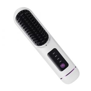 Brosse à lisser les cheveux portable, lisseur à cheveux sans fil | Lisseur à cheveux rechargeable,Peigne à lisser les cheveux à 4 températures réglables, brosse à lisser les cheveux sans fil USB (mooperd, neuf)