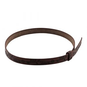 QIXIAMO Bandeau de chapeau occidental pour chapeau Fedora, bandes de chapeau de cowboy en cuir pour homme, ceinture de chapeau occidental, bandes de chapeau de paille, 56-58 cm, marron (wanglykl, neuf)