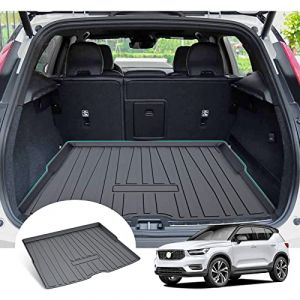 GAFAT Volvo XC40 C40 Recharge 2018-2024 2025 Tapis de Coffre, XC40 2025 Tapis Facile à Plier Anti-Dérapants, Origine 3D Scanner TPE, Volvo C40 Tapis, Volvo XC40 Accessoires (GAFAT(EU), neuf)