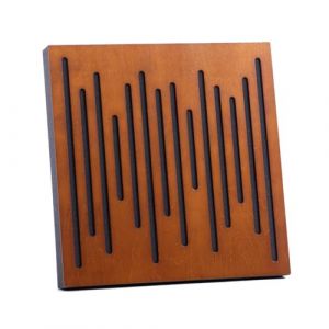 Bluetone Acoustic WaveFuser Wood - Panneaux acoustiques en bois naturel - Panneaux acoustiques - Mousse acoustique - 50 x 50 cm (teck) (Bluetone Acoustics, neuf)