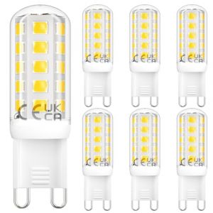 DiCUNO Dimmable Ampoule G9 LED, Blanc froid 5000K, 2,6W remplacement des ampoules halog&egrave;nes 30W, 260LM, Lampe G9 230V, Parfait pour salle de bain, lustre, Lot de 6 (DiCUNO EU Direct, neuf)