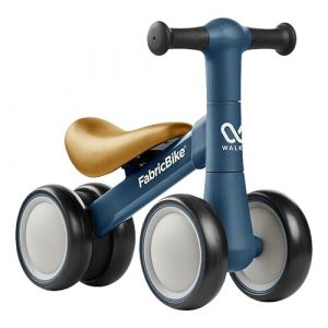 FabricBike Walker - Draisienne Bebe 10 Mois, Vélo d'équilibre sans pédale pour Les Enfants de 10 Mois et Plus, vélos pour bébés de 10 à 24 Mois, Vélo bébé à 4 Roues. (Navy) (FabricBike, neuf)