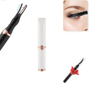 Recourbe-cils chauffant, avec brosse à cils, mascara magique, recourbe-cils chauffant électrique, recourbe-cils rechargeable par USB, outil électrique for cils (Color : White) (llffing, neuf)