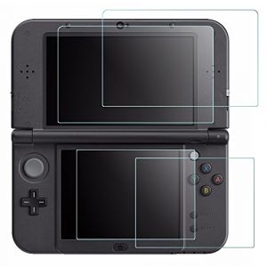 Films de Protection d'Ecran pour Nintendo New 3DS XL, AFUNTA 2 Pièces de Films en Verre Trempé pour Écran Supérieur et 2 Films en Pet Plastique pour Écran Inférieur, 3DSXL Accessoire (AFUNTA FR, neuf)