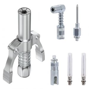 CarBole Raccord de Pistolet &agrave; Graisse Compatible avec 1/8 "NPT, Embout de Pompe a Graisse, Coupleur en Forme d'aiguille,Coupleur &agrave; 90 Degr&eacute;s,pour Toutes Sortes de Pompe a Graisse (CarBole, neuf)