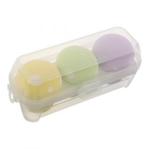 Mikinona &Eacute;ponges &agrave; Maquillage Champignon 3 Pi&egrave;ces Petit Taille Double Usage Pour Visage Et Poudre Maquillage, &Eacute;ponges Douces Gonflables Adapt&eacute;es Pour Application Fond De Teint Professionnel (Dawn Cedar, neuf)