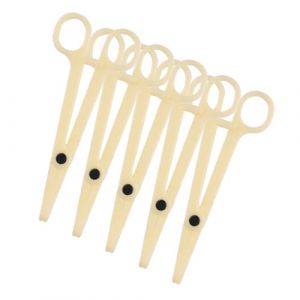 Veemoon 5 Pi&egrave;ces Pinces &agrave; Piercing Usage Unique Plastique Beige Forceps Rond R&eacute;glable Pour Piercing Corps Professionnel Outil Hygi&eacute;nique Pour Langue Nez L&egrave;vre Et Nombril (lucy Liu, neuf)