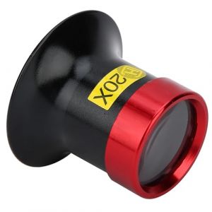 Msiud Loupe d'horloger 20x en alliage d'aluminium - Loupe de bijoutier - Œil d'horloger - Gravure oculaire - Loupe monoculaire - Outil de réparation et d'entretien pour bijoux, diamants, montre (yusunny, neuf)