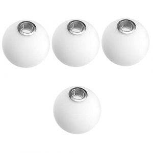 OSALADI 4 Pièces Abat-jour Globe En Verre Abat-jour En Verre Abat-jour Boule Abat-jour Pour Lustre Avec Couvercle Dabat-jour Petit Abat-jour Lampe Moléculaire G9 Un Verre Blanche Bureau (Joan Yue, neuf)