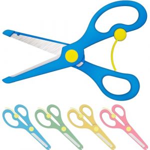 Enid Store Ciseaux sécurisés pour enfants de couleur rouge, bleue, jaune ou verte bleu (ZI.ARTSHOP, neuf)