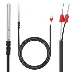 QWORK&reg; Capteur de temp&eacute;rature &eacute;tanche, PT1000 sonde temperature avec 5M TPE c&acirc;ble, capteur temp&eacute;rature avec sonde en acier inoxydable (shavinglikes, neuf)