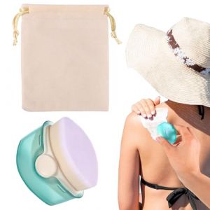 Pinceau &agrave; Cr&egrave;me Solaire pour Enfants avec Sachet de Rangement, Pinceau &agrave; Maquillage Mini-Pinceau de Maquillage Corporel Portable en Fibre Tendre (YESIONG, neuf)