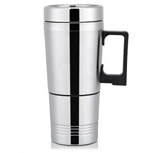Mug Chauffant Voiture 12V,Taza Termo 24V,Bouilloire 12V Allume Cigare,Voiture Tasse Chaude 12V 24V 300Ml Voiture &Eacute;lectrique Caf&eacute; Th&eacute; Eau Tasse V&eacute;hicule Chauffage Boisson Tass (Youluu-cd, neuf)