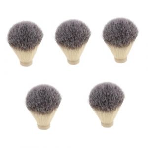 minkissy 5 Pièces Blaireau Brosse Tête Kit De Rasage Pour Hommes Ménage Blaireau Mâle Barbe Blaireau Pour Professionnel Blaireau Barbe Blaireau Tête Pour Brosse À Barbe (Master Self, neuf)