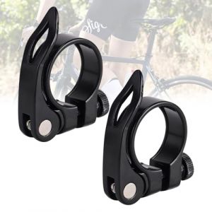 LAJUP 2 Pieces Antivol Selle Velo, Antivol De Selle En Aluminium, Fixation Sûre Et Installation Facile Colliers De Selle Pour Vélo 31.8, Collier De Selle Idéal Pour Vtt Et Vélo De Route (KUNKUN YU, neuf)
