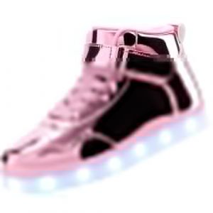 APTESOL Baskets Tendance pour Enfants avec lumières LED, Chaussures de Sport Clignotantes Rechargeables pour garçons et Filles[Rose, 33] (APTESOL Direct, neuf)