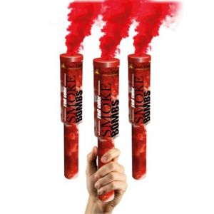 Lot de 3 Fumig&egrave;nes &agrave; Main Rouge &ndash; D&eacute;clenchement &agrave; Goupille, Dur&eacute;e 60 Secondes, Couleurs Vibrantes | Fumig&egrave;ne Couleur &agrave; Tenir en Main &ndash; Cat&eacute;gorie F1 | Zenda Club&reg; &ndash; Livraison Gratuite 48H (ZENDACLUB, neuf)