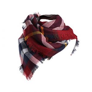 Bakicey Femme ch&acirc;le &eacute;charpe Fille &eacute;tole Foulard, Pashmina Echarpe a Carreaux Laine Mode Etole Plaid Foulard Oversize Shawl Cardigan Cachemire Chaud Automne Hiver Manteau Tricot Ponchos et Capes (Bakicey, neuf)