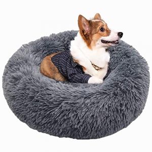 XXL Coussin Chien Anti Stress,Lit Donut pour Chien/Animal Domestique, Lit Moelleux Rond pour Chien XXXL Moyen Taille,Puppy Love Panier Chien Orthopedique,XL Tapis Chien Grande Taille(70cm) (Lesong EU, neuf)