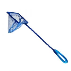 &Eacute;puisette Aquarium Maille Ultra-Fine 8 cm - Filet de Pr&eacute;cision pour Poissons, Crevettes & Alevins - Manche Ergonomique (Bleu) (Aquarium Toulouse, neuf)