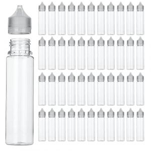 ShanQian 50 PCS Vide Flacons E Liquide, 60 ML Fiole En Plastique Vide Liquide, Flacon Compte Gouttes Pour Animal Domestique E-Cigarette Jus Souple Vide Dropper Bouteille Pour Les Liquides (kunmingwuhuaqueshijiaodianzishangwuyouxiangongsi, neuf)