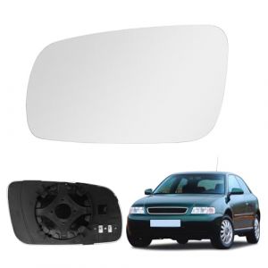 Verre de R&eacute;troviseur Remplacement pour Audi A3/S3 2001-2003, A4/S4 1999-2001, A6/S6 1998-2005, RS4 2000-2002, A8 2000-2002, R&eacute;troviseur Ext&eacute;rieur Chauffant Hyperbolique Verre de R&eacute;troviseur (JinsenTGG, neuf)