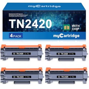 myCartridge TN2420 Cartouche de Toner Compatible pour TN-2420 TN2420 TN-2410 pour HL-L2350DW DCP-L2530DW MFC-L2710DW MFC-L2710DW HL-L2375DW DCP-L2550DN HL-L2310D MFC-L2730DW MFC-L2750DW (4 Noir) (Acartridge, neuf)