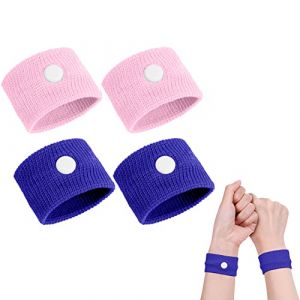 ACWOO Bracelets Anti-nausées Pour Le Mal De Mer, 2 Paires Bracelet Anti Nausée, Bande De Poignet De Soulagement De Nausée Pour Les Enfants, Les Adultes, Les Vacances Et Les Voyages (AOGOE-EU, neuf)