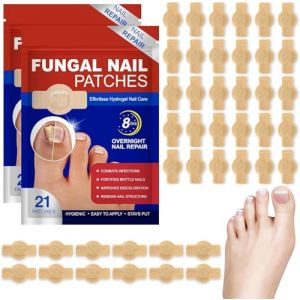Fungal Nail Patches,42pcs Patches Mycose Ongles des Pieds,Patch D'ongles Fongiques,Patchs Traitement Mycose Ongles Pieds,Patch Correcteur D'ongles D'orteils,Pansements Antifongiques pour Ongle (Poseidoneye, neuf)