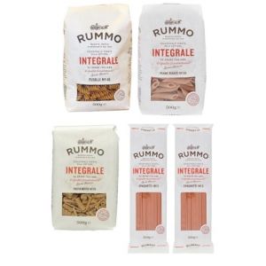 Rummo Lot de 5 p&acirc;tes int&eacute;grales 4 vari&eacute;t&eacute;s diff&eacute;rentes p&acirc;tes &agrave; grains entiers 500 g (Italiaen Gourmet UK Ltd, neuf)